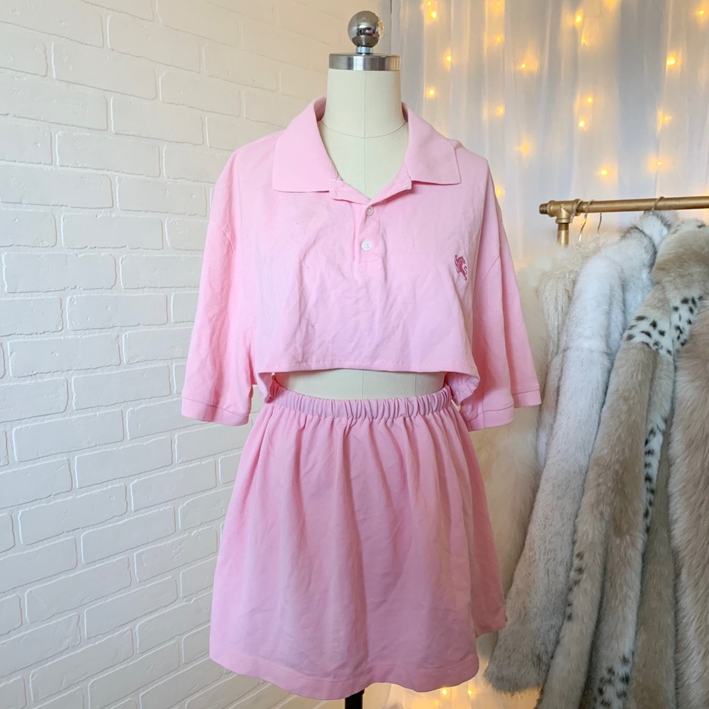 Polo Skirt Two Piece Set